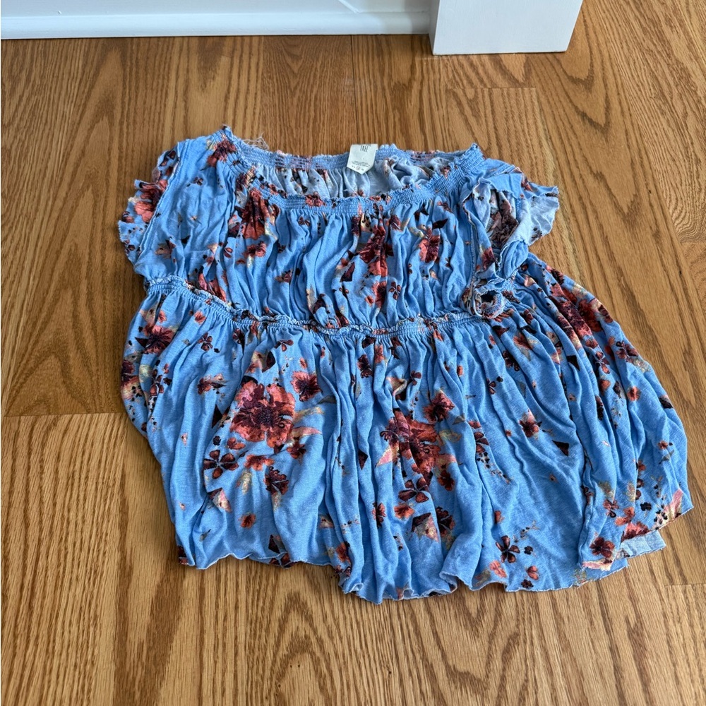 Free People boho floral top